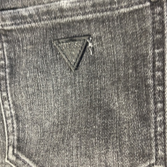 Guess Black Washed, Distressed Denim Short 
Style # W7FD10R2FN0 - Picture 3 of 7